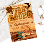 First Rodeo - Cowboy Birthday Einladung