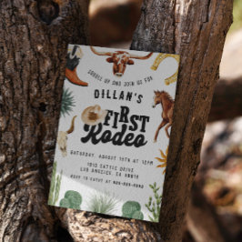 First Rodeo Cowboy Birthday Einladung