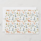 First Rodeo Cowboy Boy Birthday Party Foto Einladung (Rückseite)