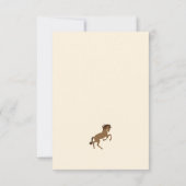 First Rodeo Cowboy First Birthday Dankeskarte (Rückseite)