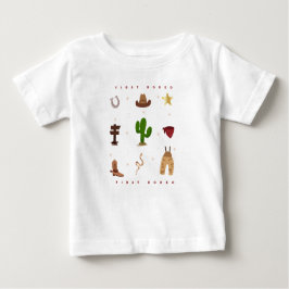 First Rodeo Cowboy Kindergeburtstag Baby T-shirt