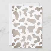 First Rodeo Cowboy Kleidung Western Boy Birthday Einladung (Rückseite)