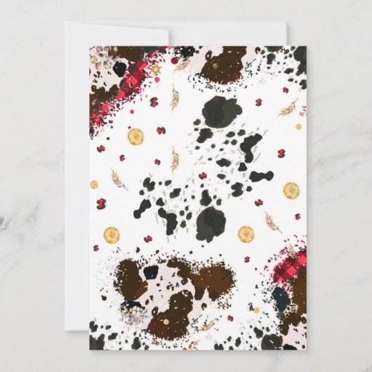 First Rodeo Cowboy Party Einladung (Rückseite)