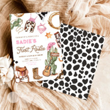 First Rodeo Cowboy Wild West Western Girl Birthday