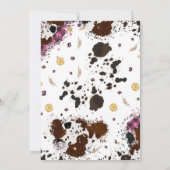 First Rodeo Cowgirl Party Einladung (Rückseite)