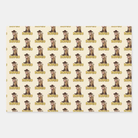 First Rodeo Geschenkpapier Set (Vorderseite)