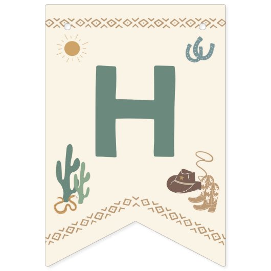 First Rodeo Happy Birthday Banner (Zweite Fahne)