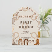 First Rodeo Hufeisenmuster Land Einladung (Stehend Vorderseite)