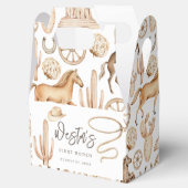 First Rodeo Neutral Southern Cowboy Birthday Gefal Geschenkschachtel (Geöffnet)