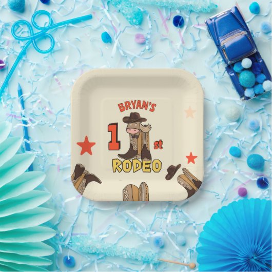 First Rodeo Pappteller (Party)