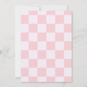 First Rodeo Pink Cowgirl 1st Birthday Thank You Dankeskarte (Rückseite)