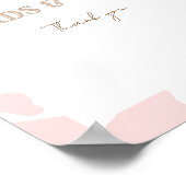 First Rodeo Pink Cowgirl Birthday Tabletop Sign Poster (Ecke)