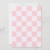 First Rodeo Pink Cowgirl First Birthday  Einladung (Rückseite)