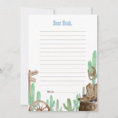 First Rodeo Pink Wild West Time Capsule Cards Einladung (Vorderseite)