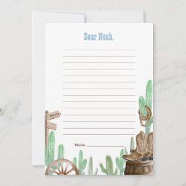 First Rodeo Pink Wild West Time Capsule Cards Einladung