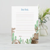 First Rodeo Pink Wild West Time Capsule Cards Einladung (Stehend Vorderseite)