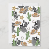 First Rodeo Pink Wild West Time Capsule Cards Einladung (Rückseite)