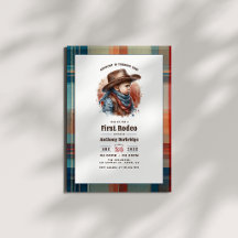 "First Rodeo" Rustic Cowboy 1. Geburtstag