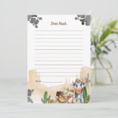 First Rodeo Rustic Wild West Time Capsule Cards Einladung (Stehend Vorderseite)