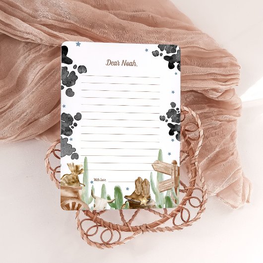 First Rodeo Rustic Wild West Zeitkapsel Karten