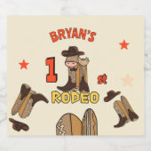 First Rodeo Schaumweinetikett (Einzelnes Label)