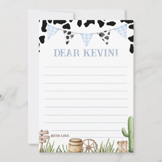 First Rodeo Time Capsule Card Einladung (Vorderseite)