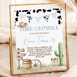 First Rodeo Time Capsule Sign Sockelschild