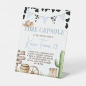 First Rodeo Time Capsule Sign Sockelschild (Vorderseite)