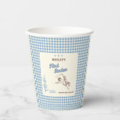 First Rodeo Western Cowboy 1st Birthday Party Pappbecher (Vorderseite)