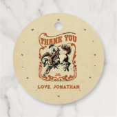 First Rodeo Western Cowboy Birthday Geschenkanhänger (Rückseite)