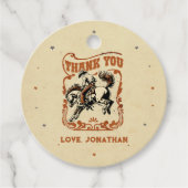 First Rodeo Western Cowboy Birthday Geschenkanhänger (Vorderseite)