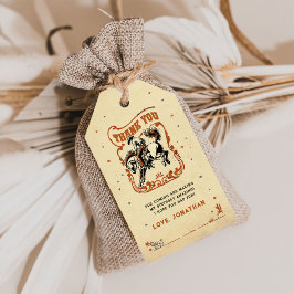 First Rodeo Western Cowboy Birthday Vielen Dank Geschenkanhänger