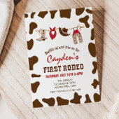 First Rodeo Western Cowboy First Birthday Invitati Einladung
