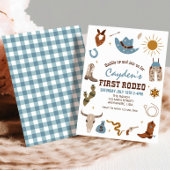 First Rodeo Western Cowboy First Birthday Invitati Einladung
