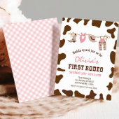 First Rodeo Western Cowboy First Birthday Invitati Einladung