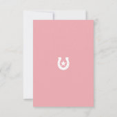 First Rodeo Western Girl 1. Geburtstag Dankeskarte (Rückseite)