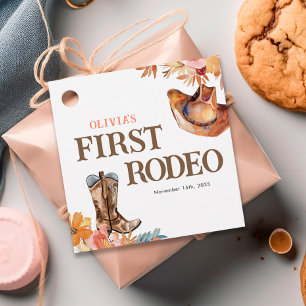 First Rodeo Western Girl 1. Geburtstag Geschenkanhänger