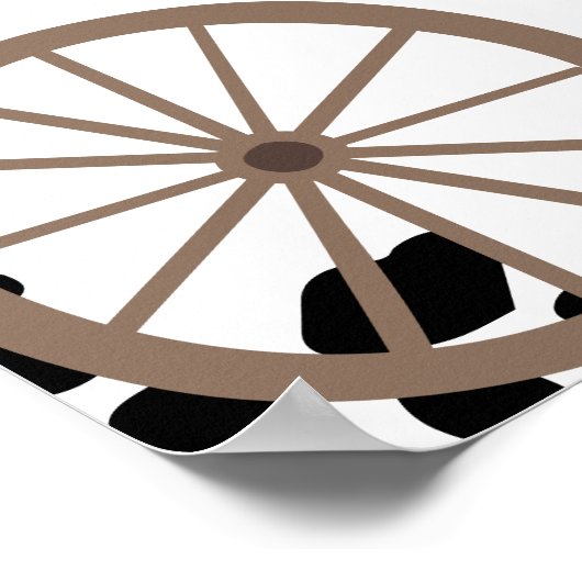 First Rodeo Western Girl First Birthday Willkommen Poster (Ecke)