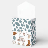 First Rodeo Wild West Boy First Birthday Blue Geschenkschachtel (Geöffnet)