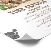 First Rodeo Wild West Time Capsule Sign Poster (Ecke)