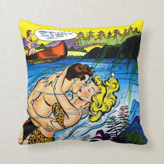 First Romance 07 Hübsch Girl Vintage Comicen Kissen