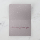 "First Snow" ~ Grußkarte Feiertagskarte (Innenseite)