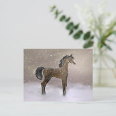 "First Snow" ~ Postkarte (Stehend Vorderseite)