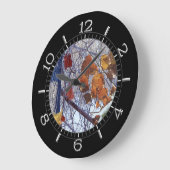 First Snow Winter Camouflage Style Dial Große Wanduhr (Winkel)