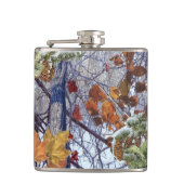 First Snow Winter Tarnung Style Flachmann (Vorderseite)