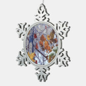 First Snow Winter Tarnung Style Schneeflocken Zinn-Ornament (Rechts)