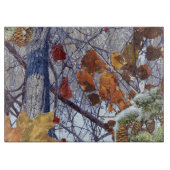 First Snow Winter Tarnung Style Schneidebrett (Vorderseite)