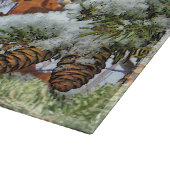 First Snow Winter Tarnung Style Schneidebrett (Ecke)