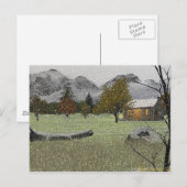 First Snowfall Postcard Postkarte (Vorne/Hinten)