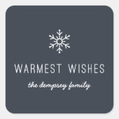 First Snowfall Sticker - Marine (Vorderseite)